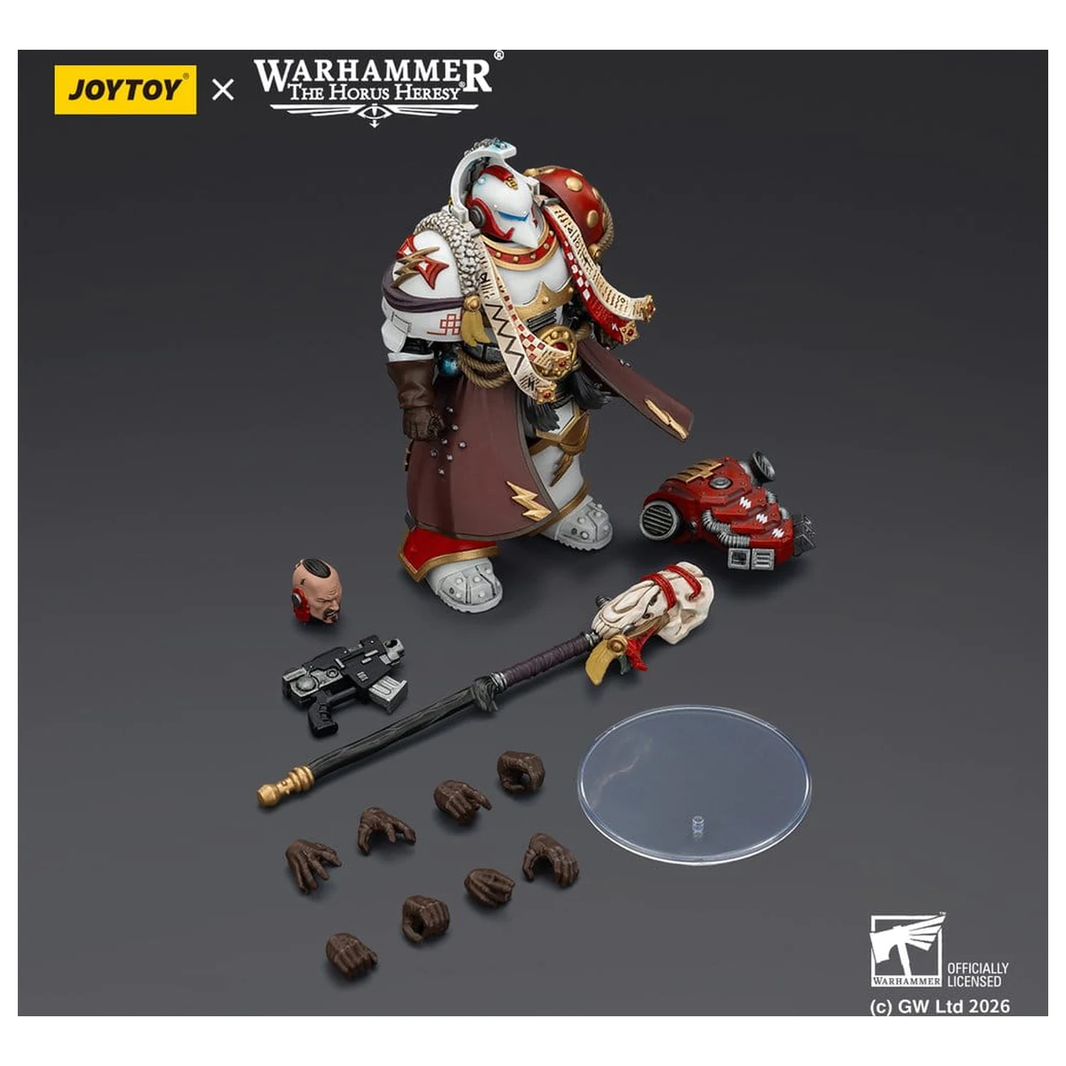 Warhammer 40,000 Actionfigur White Scars Stormseer Consul with Force Staff and Bolt Pistol 12 cm Produktfoto