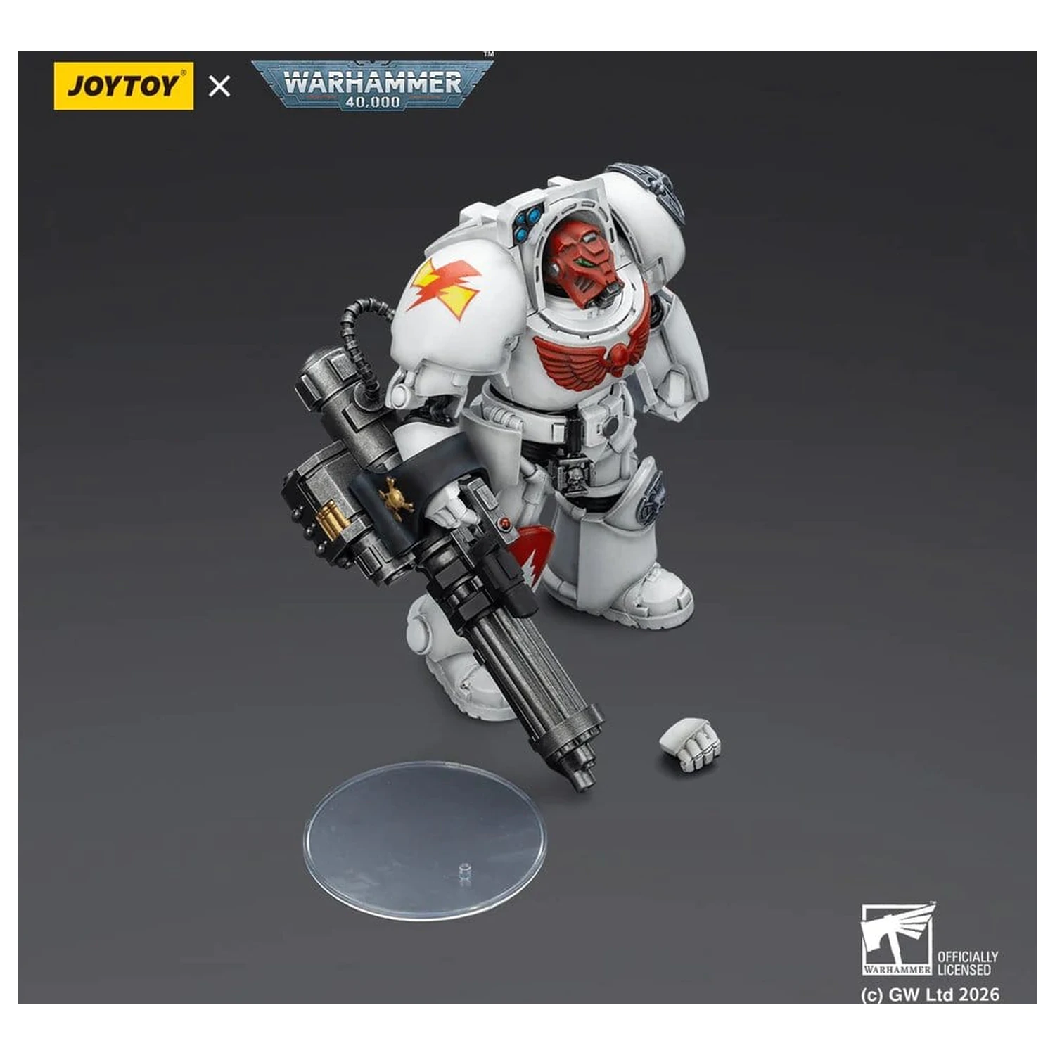 Warhammer 40,000 Action Figur White Scars Terminator 3 with Power Fist and Assault Cannon 14 cm Produktfoto