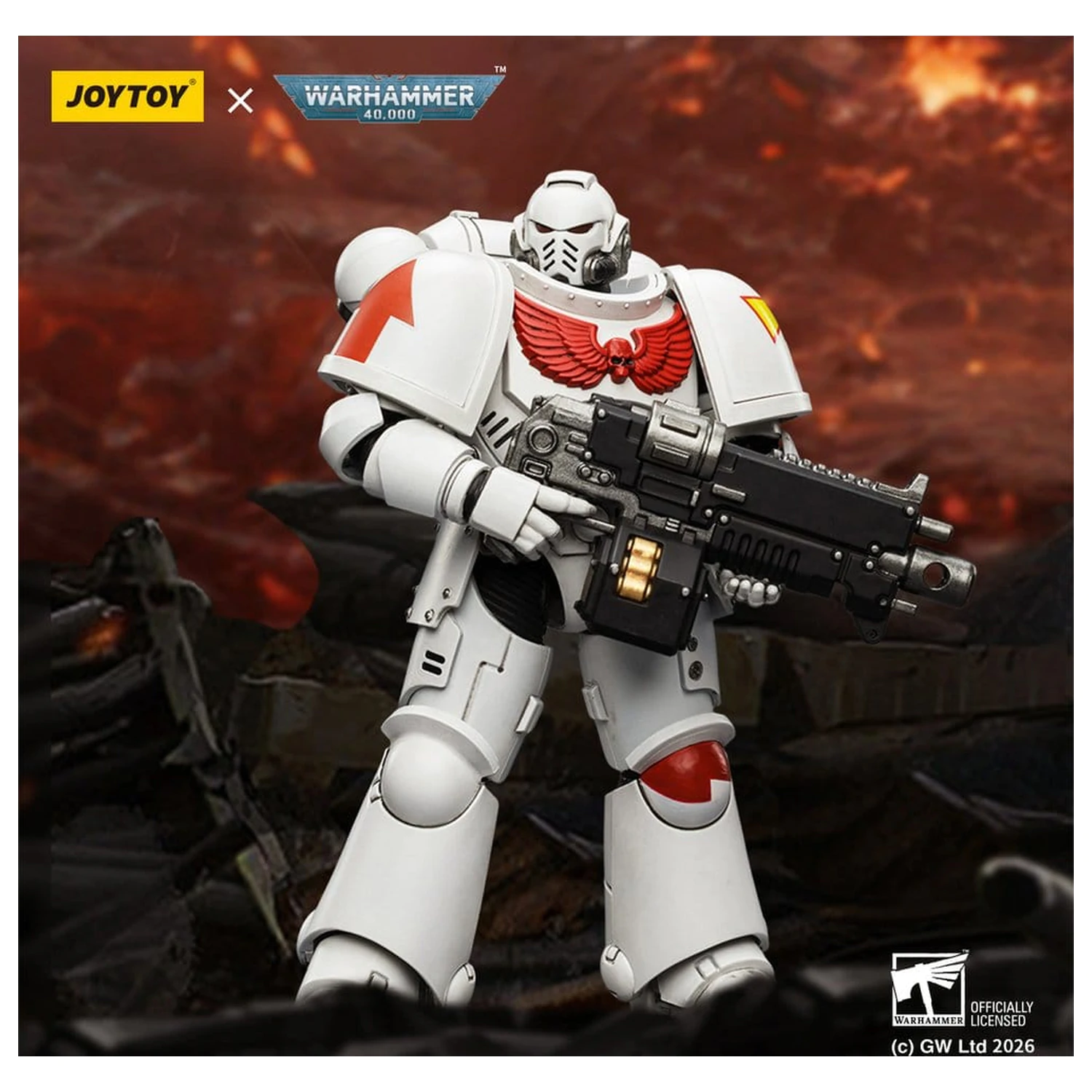 Warhammer 40,000 Actionfigur White Scars Intercessor 12 cm Produktfoto