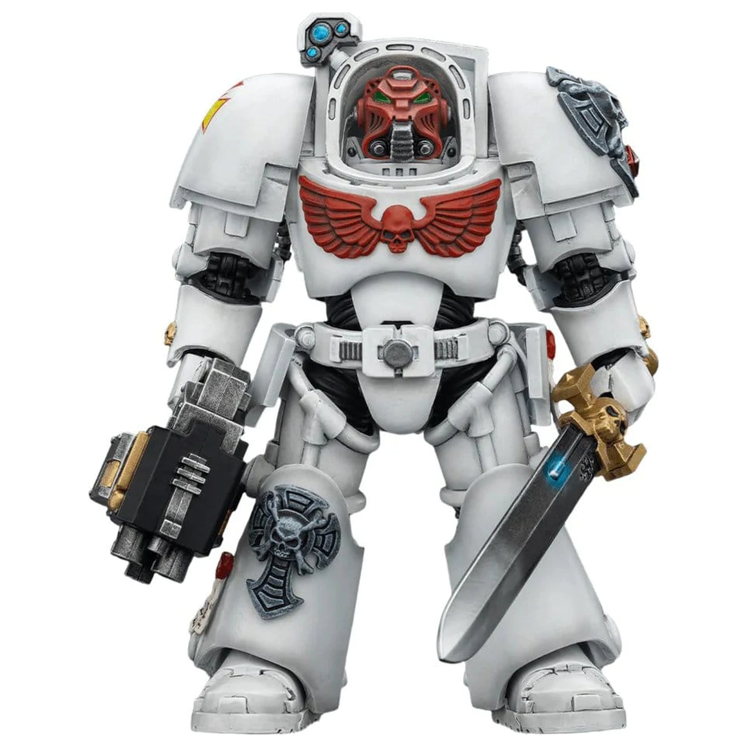 Warhammer 40,000 Action Figur White Scars Terminator 1 mit Power Sword und Storm Bolter 14 cm Produktfoto