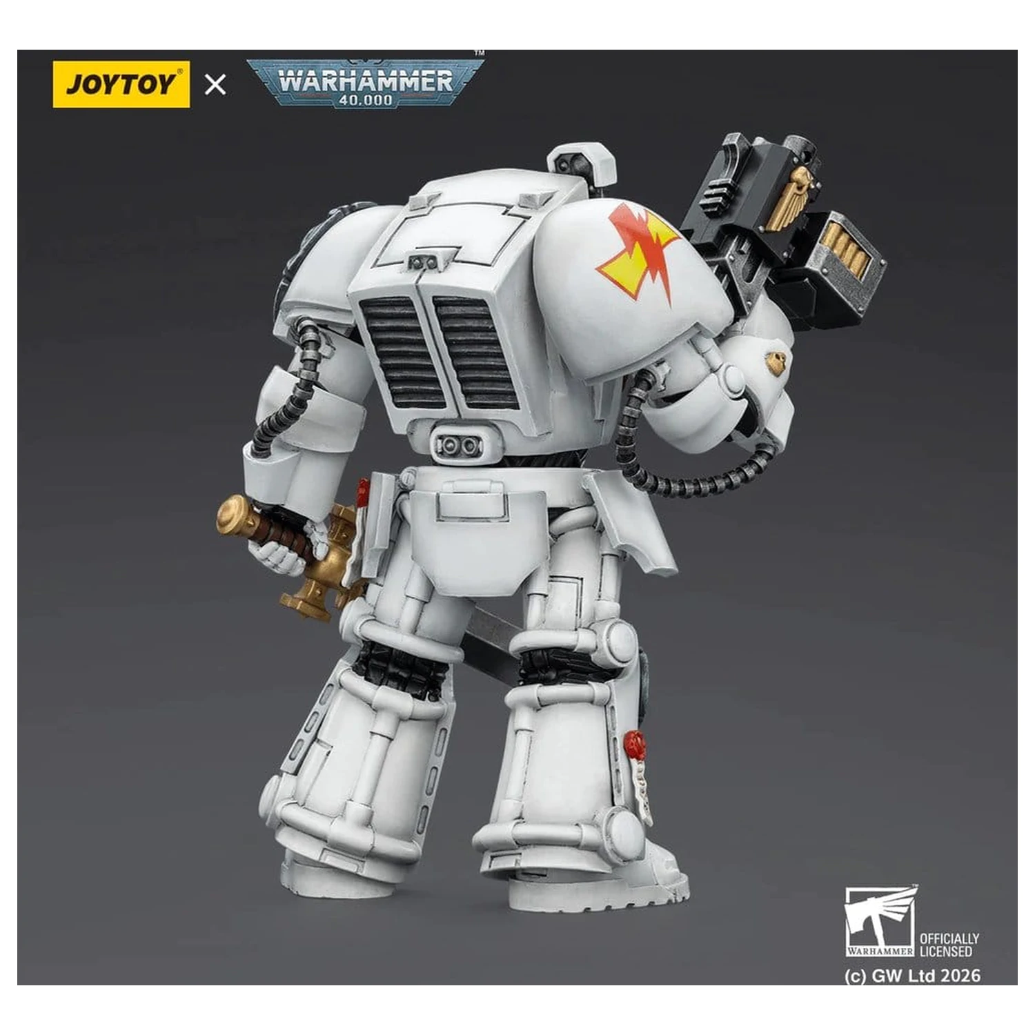 Warhammer 40,000 Action Figur White Scars Terminator 1 mit Power Sword und Storm Bolter 14 cm Produktfoto