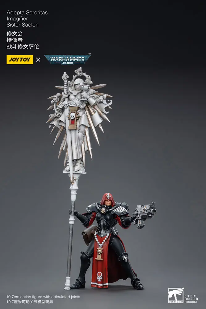 Warhammer 40k Actionfigur 1/18 Adepta Sororitas Battle Sister Sister Saelon 10 cm Produktfoto
