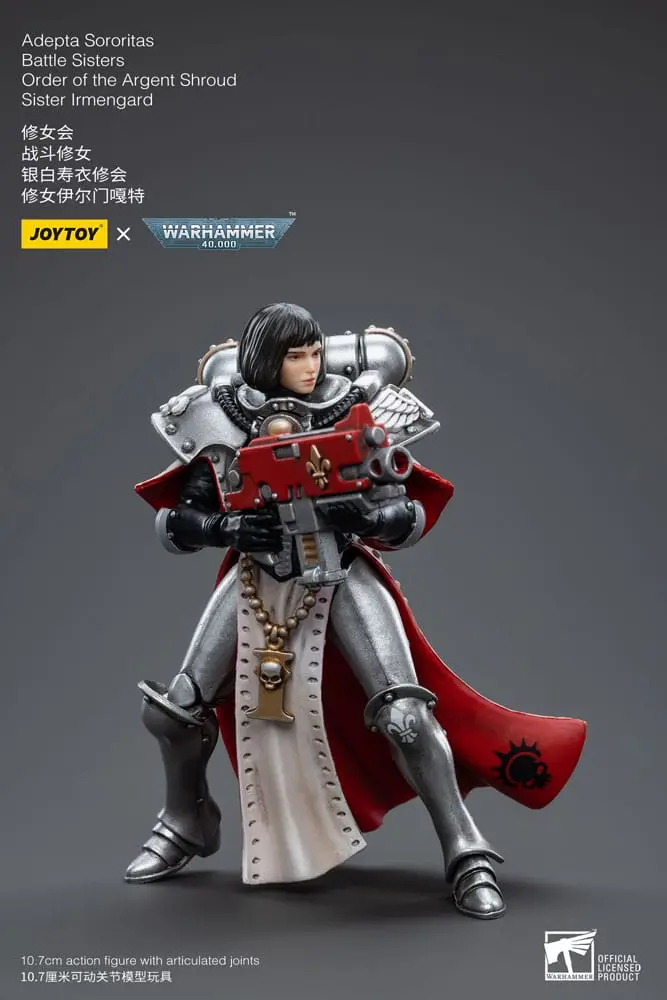 Warhammer 40k Actionfigur 1/18 Adepta Sororitas Battle Sisters Order of the Argent Shroud Sister Irmengard 11 cm Produktfoto