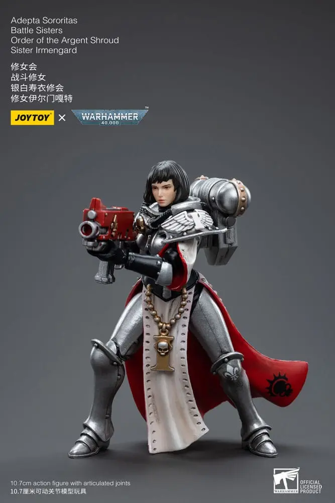 Warhammer 40k Actionfigur 1/18 Adepta Sororitas Battle Sisters Order of the Argent Shroud Sister Irmengard 11 cm Produktfoto