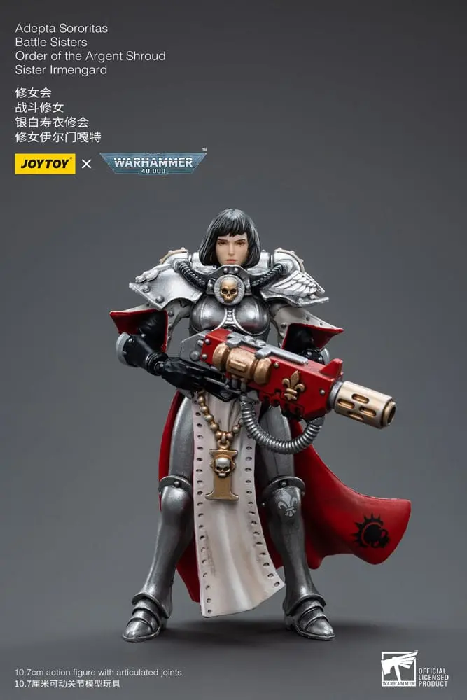 Warhammer 40k Actionfigur 1/18 Adepta Sororitas Battle Sisters Order of the Argent Shroud Sister Irmengard 11 cm Produktfoto