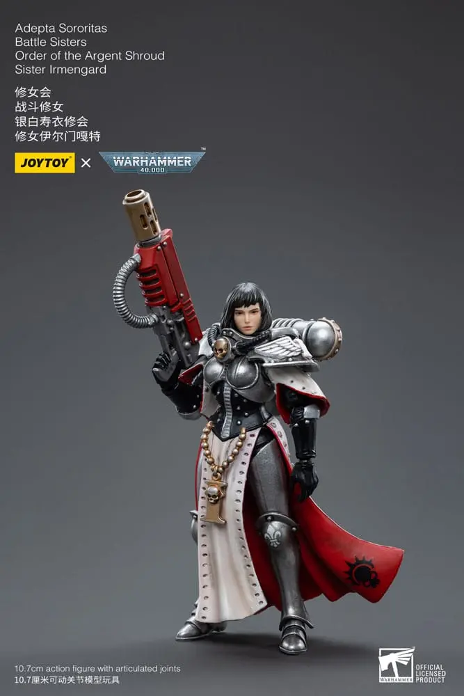 Warhammer 40k Actionfigur 1/18 Adepta Sororitas Battle Sisters Order of the Argent Shroud Sister Irmengard 11 cm Produktfoto