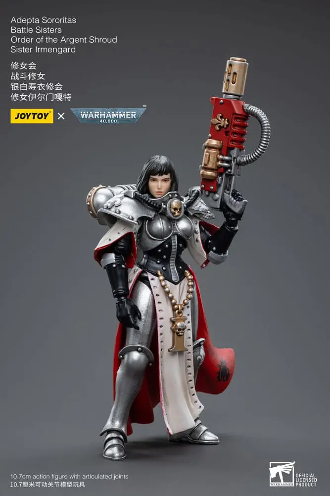 Warhammer 40k Actionfigur 1/18 Adepta Sororitas Battle Sisters Order of the Argent Shroud Sister Irmengard 11 cm Produktfoto