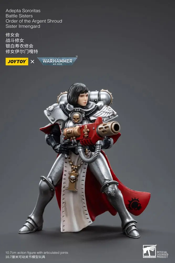Warhammer 40k Actionfigur 1/18 Adepta Sororitas Battle Sisters Order of the Argent Shroud Sister Irmengard 11 cm Produktfoto