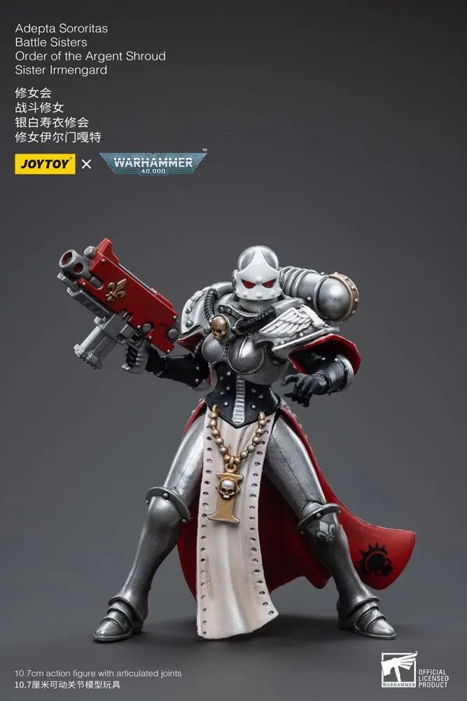 Warhammer 40k Actionfigur 1/18 Adepta Sororitas Battle Sisters Order of the Argent Shroud Sister Irmengard 11 cm Produktfoto