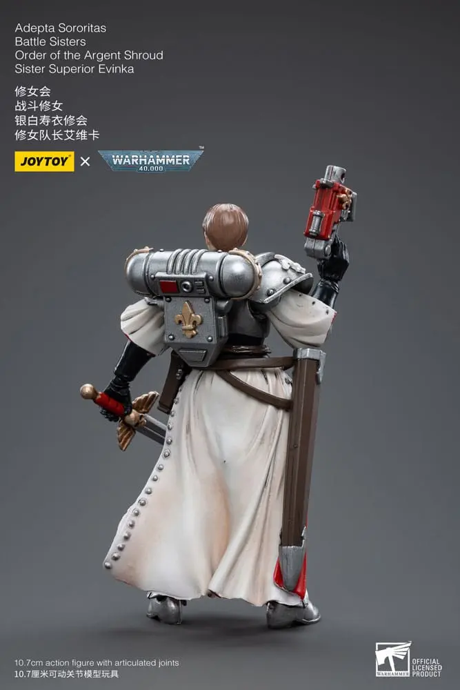 Warhammer 40k Actionfigur 1/18 Adepta Sororitas Battle Sisters Order of the Argent Shroud Sister Superior Evinka 11 cm Produktfoto
