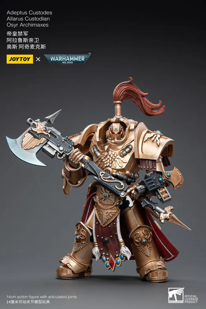 Warhammer 40k Actionfigur 1/18 Adeptus Custodes Allarus Custodian Osyr Archimaxes 14 cm Produktfoto