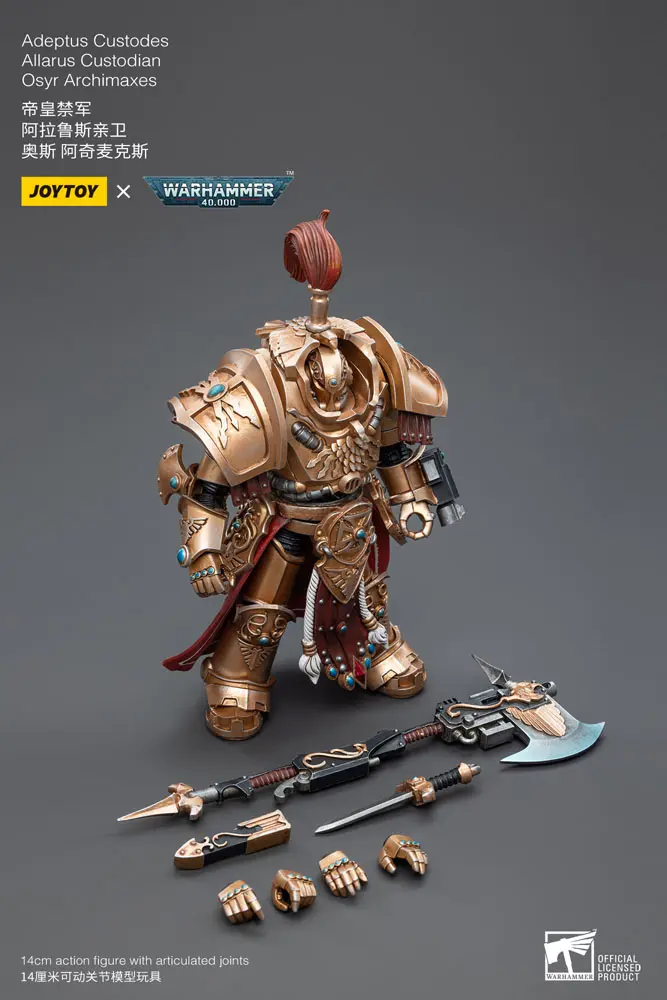 Warhammer 40k Actionfigur 1/18 Adeptus Custodes Allarus Custodian Osyr Archimaxes 14 cm Produktfoto