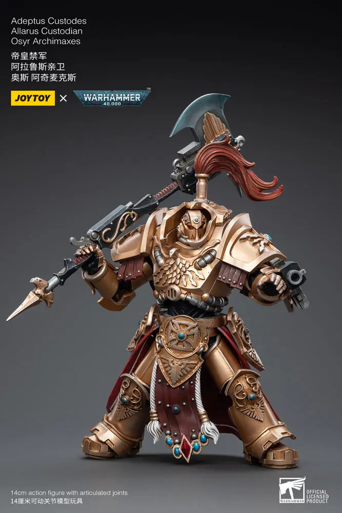 Warhammer 40k Actionfigur 1/18 Adeptus Custodes Allarus Custodian Osyr Archimaxes 14 cm Produktfoto