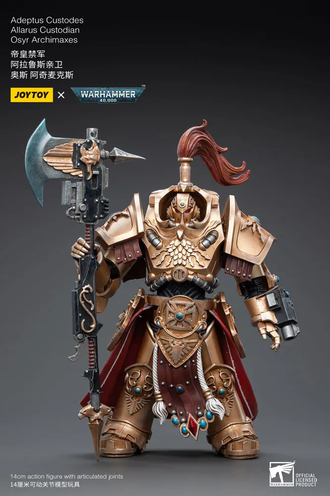 Warhammer 40k Actionfigur 1/18 Adeptus Custodes Allarus Custodian Osyr Archimaxes 14 cm Produktfoto