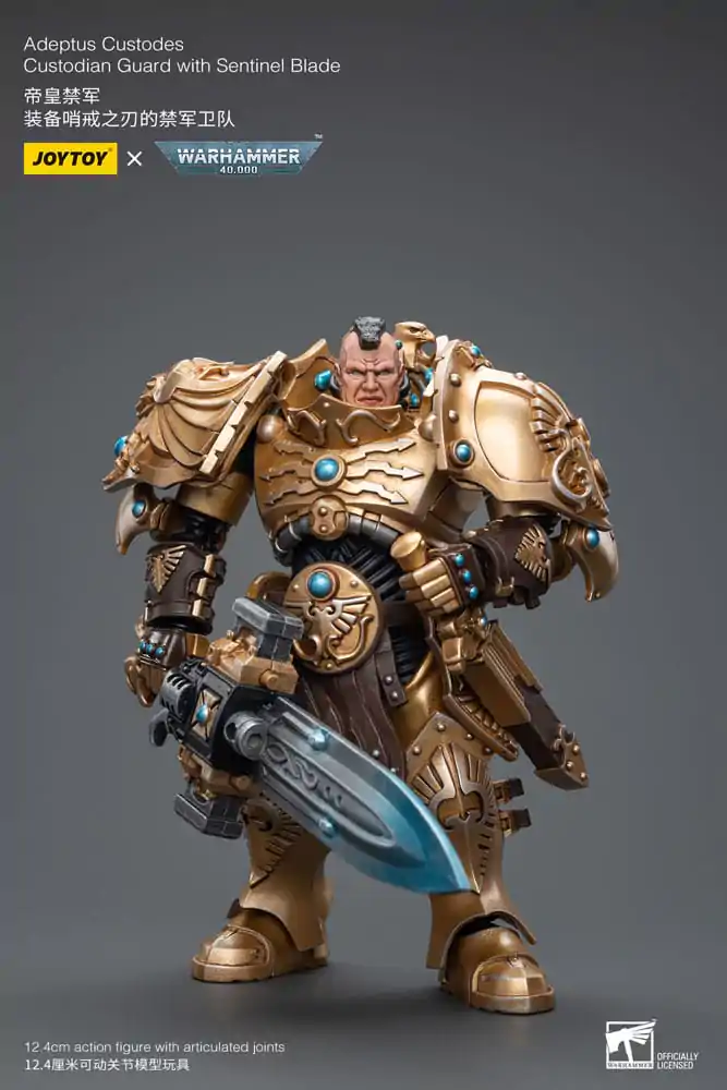 Warhammer 40k Actionfigur 1/18 Adeptus Custodes Custodian Guard with Sentinel Blade termékfotó