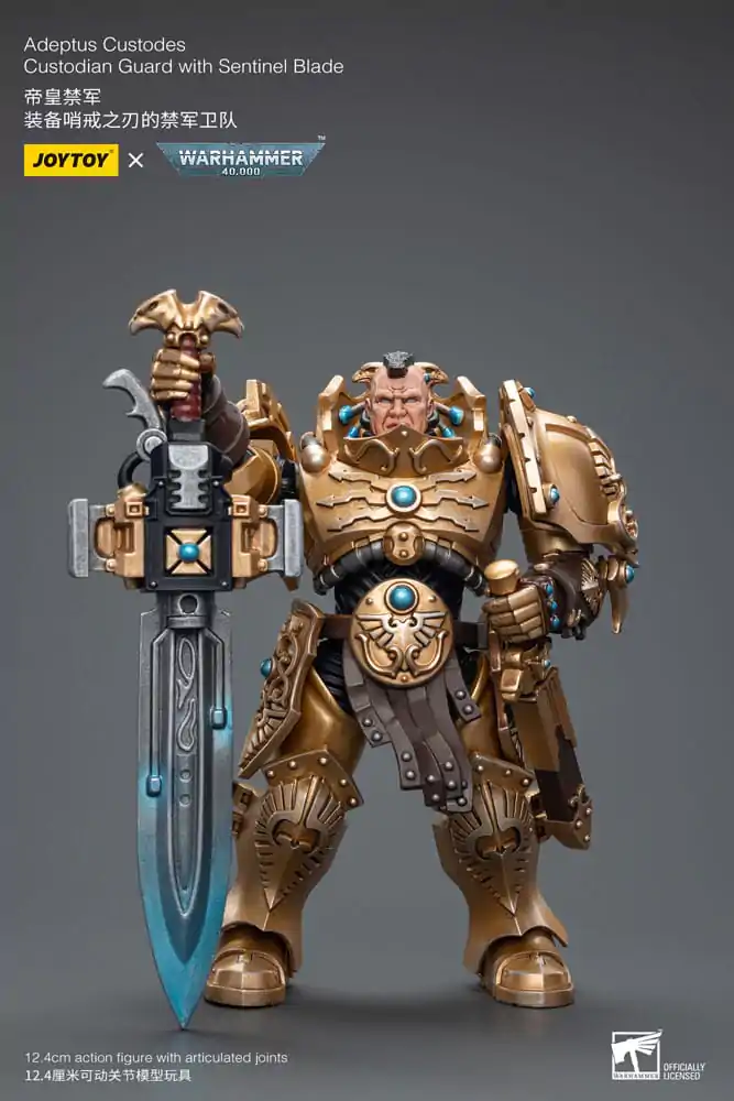 Warhammer 40k Actionfigur 1/18 Adeptus Custodes Custodian Guard with Sentinel Blade termékfotó