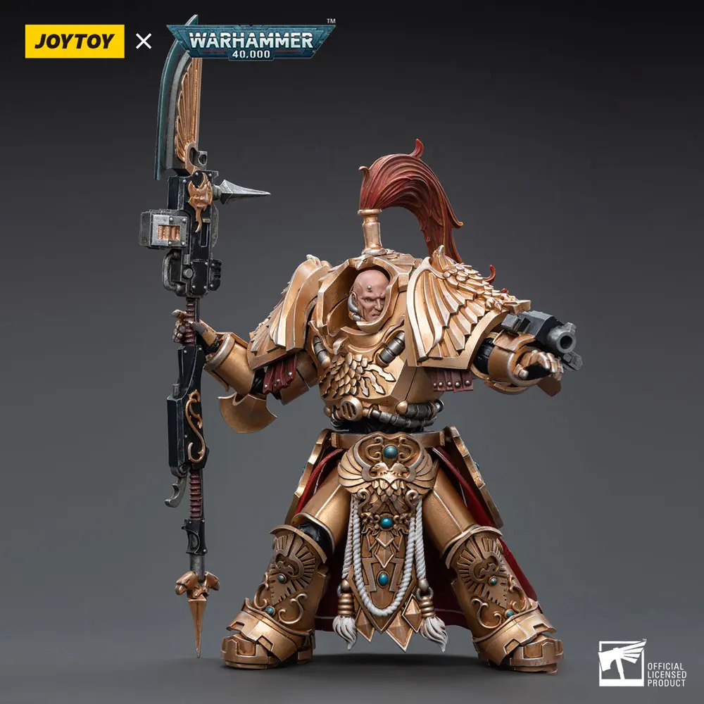 Warhammer 40k Actionfigur 1/18 Adeptus Custodes Shield-Captain in Allarus Terminator Armour Hydon Seronis 14 cm Produktfoto
