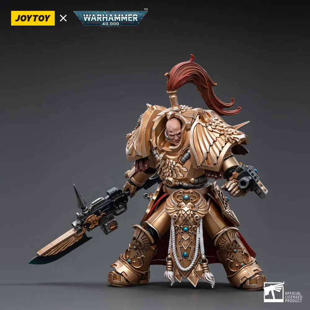 Warhammer 40k Actionfigur 1/18 Adeptus Custodes Shield-Captain in Allarus Terminator Armour Hydon Seronis 14 cm Produktfoto