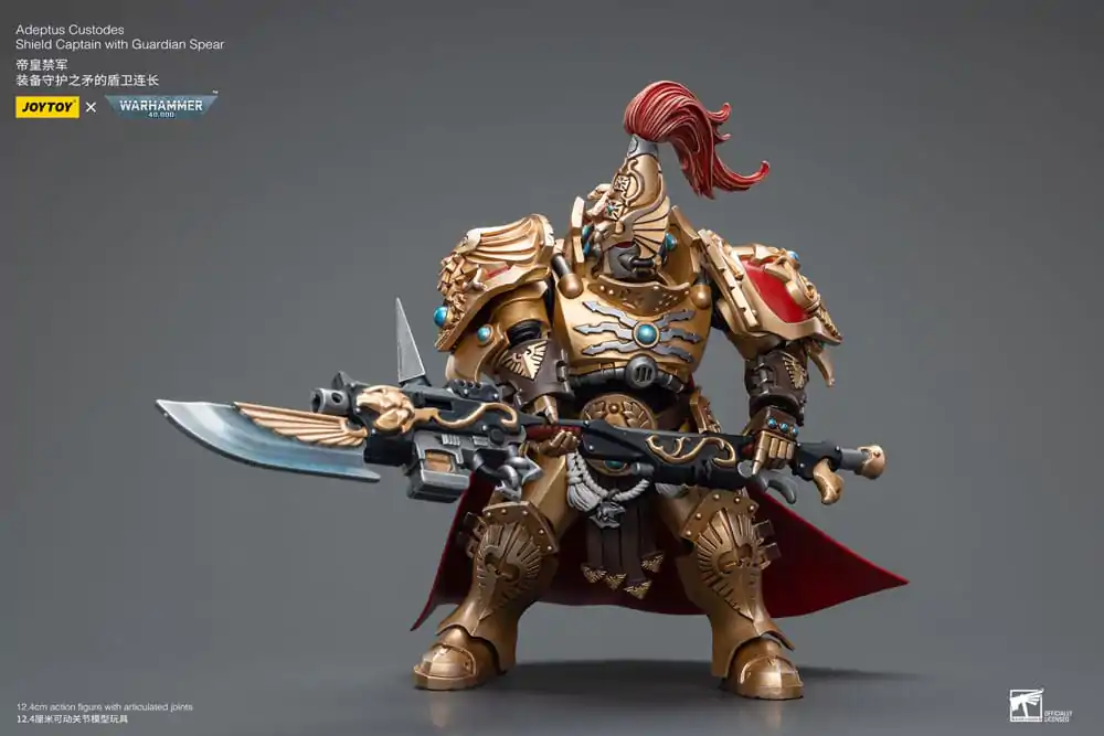 Warhammer 40k Actionfigur 1/18 Adeptus Custodes Shield Captain with Guardian Spear 12 cm termékfotó