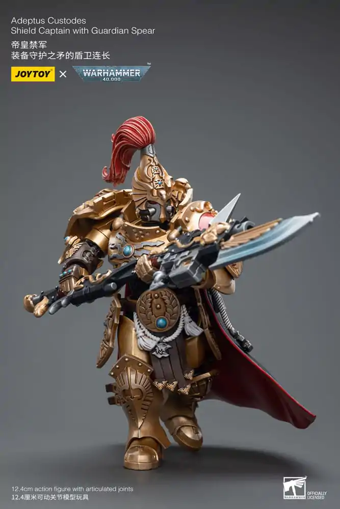 Warhammer 40k Actionfigur 1/18 Adeptus Custodes Shield Captain with Guardian Spear 12 cm termékfotó