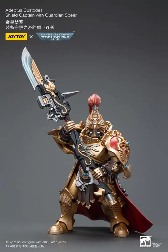 Warhammer 40k Actionfigur 1/18 Adeptus Custodes Shield Captain with Guardian Spear 12 cm termékfotó