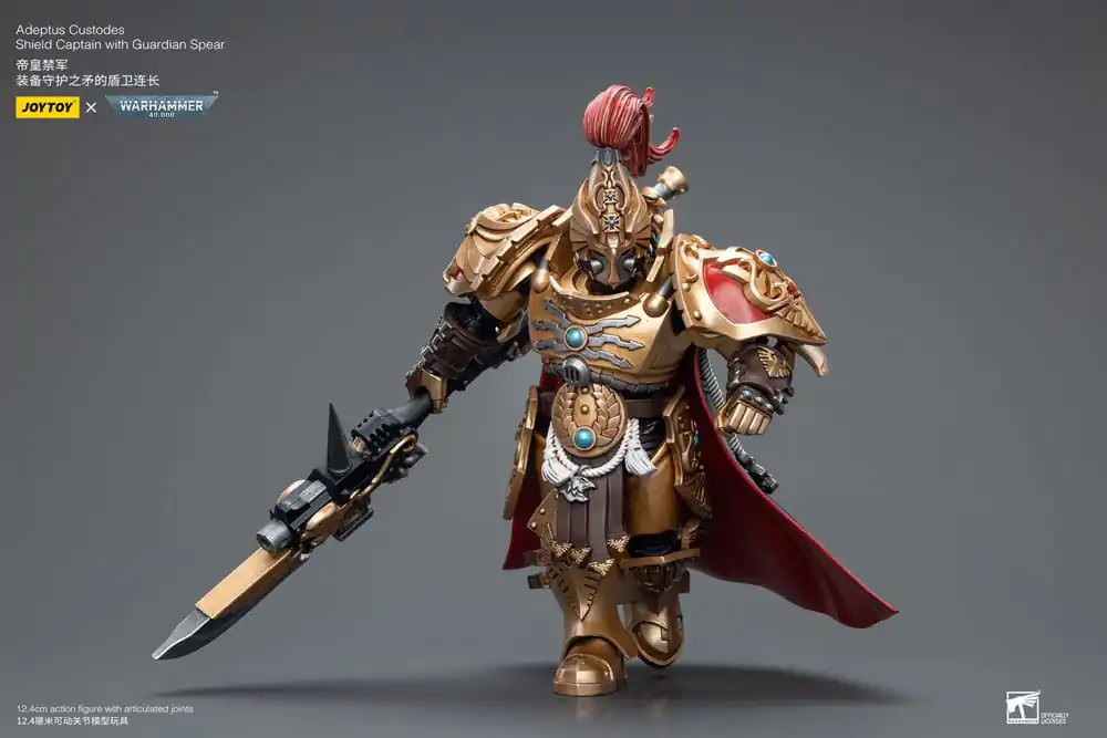 Warhammer 40k Actionfigur 1/18 Adeptus Custodes Shield Captain with Guardian Spear 12 cm termékfotó