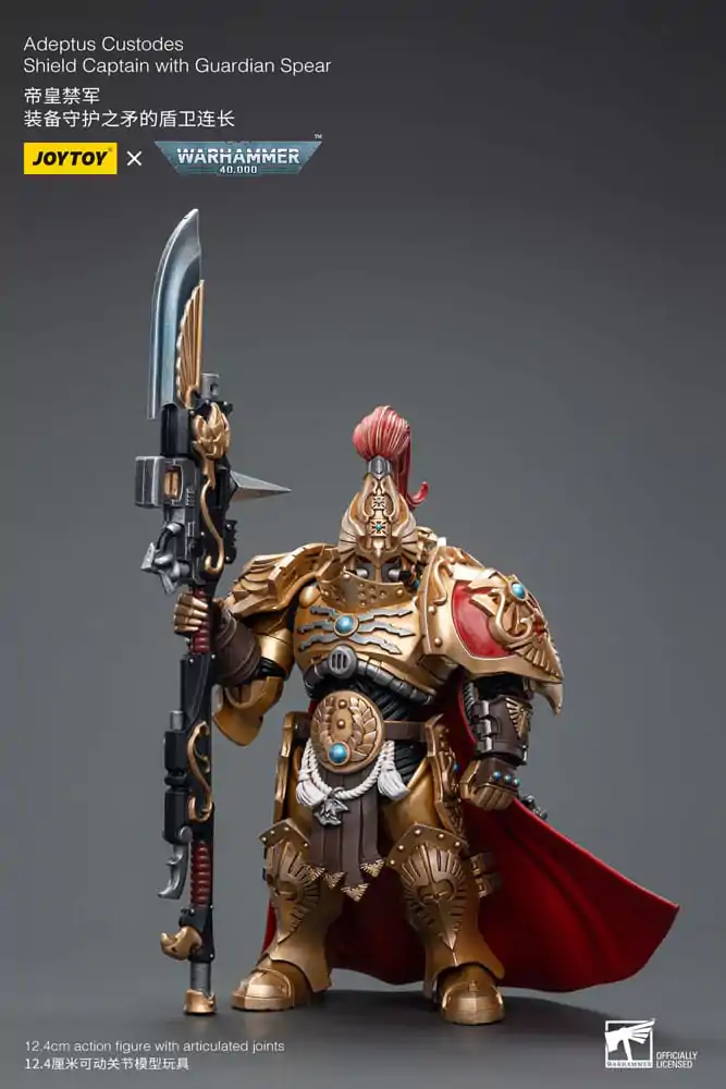 Warhammer 40k Actionfigur 1/18 Adeptus Custodes Shield Captain with Guardian Spear 12 cm termékfotó