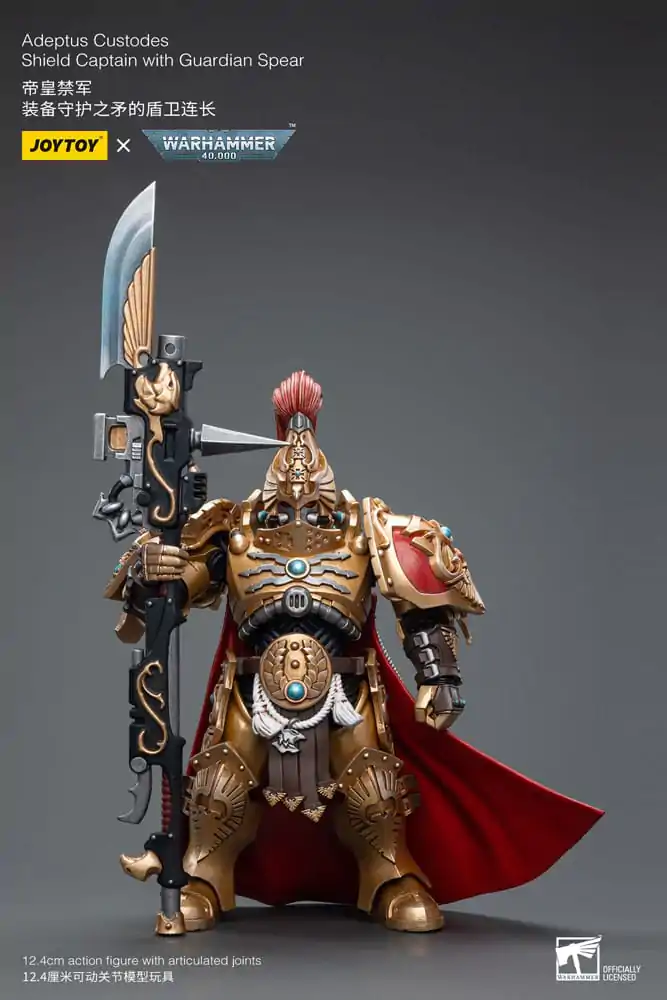 Warhammer 40k Actionfigur 1/18 Adeptus Custodes Shield Captain with Guardian Spear 12 cm termékfotó