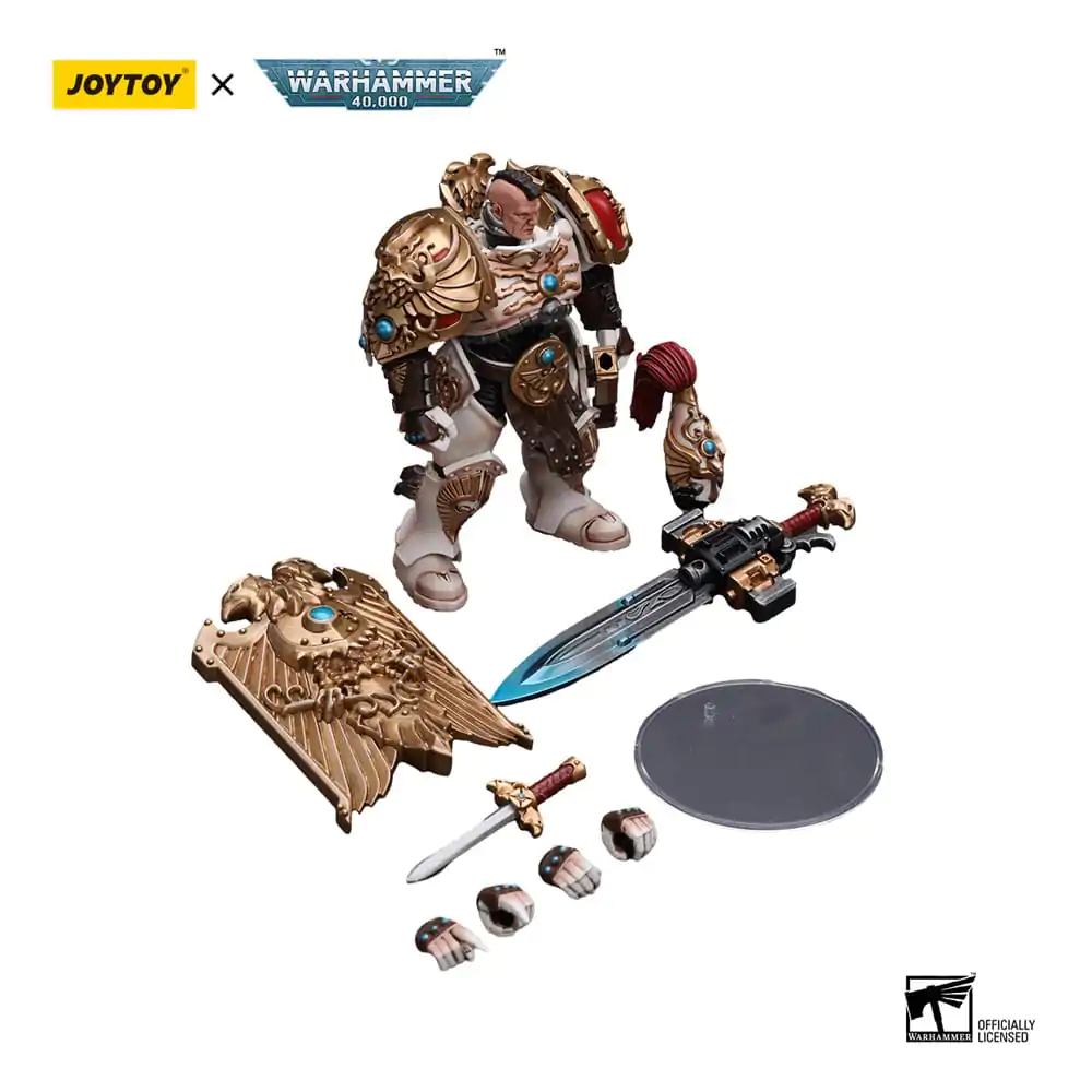 Warhammer 40k Actionfigur 1/18 Adeptus Custodes Solar Watch Custodian Guard with Sentinel Blade and Praesidium Shield 12 cm Produktfoto