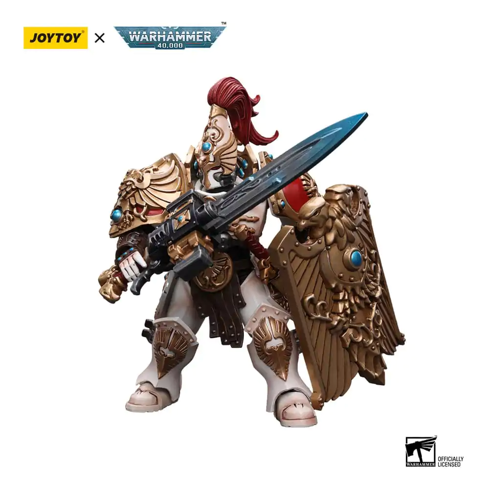 Warhammer 40k Actionfigur 1/18 Adeptus Custodes Solar Watch Custodian Guard with Sentinel Blade and Praesidium Shield 12 cm Produktfoto