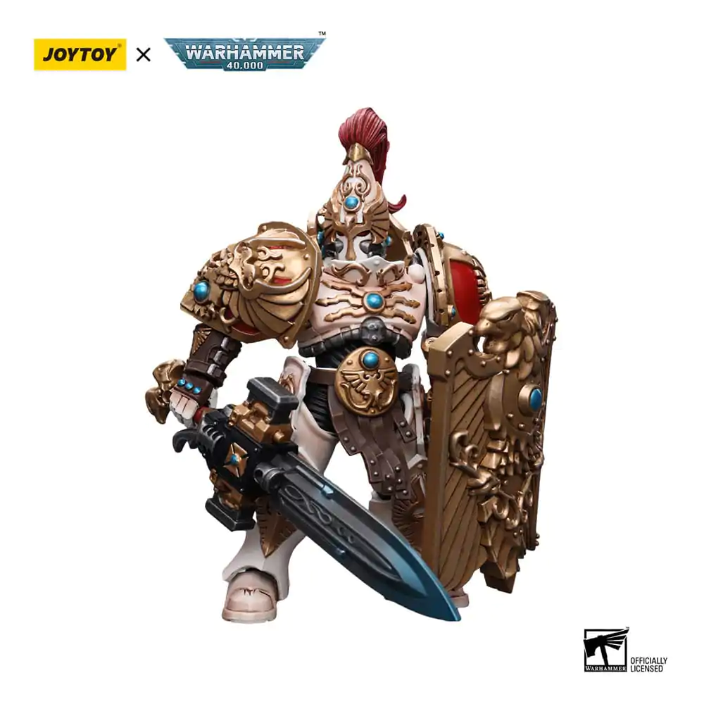 Warhammer 40k Actionfigur 1/18 Adeptus Custodes Solar Watch Custodian Guard with Sentinel Blade and Praesidium Shield 12 cm Produktfoto