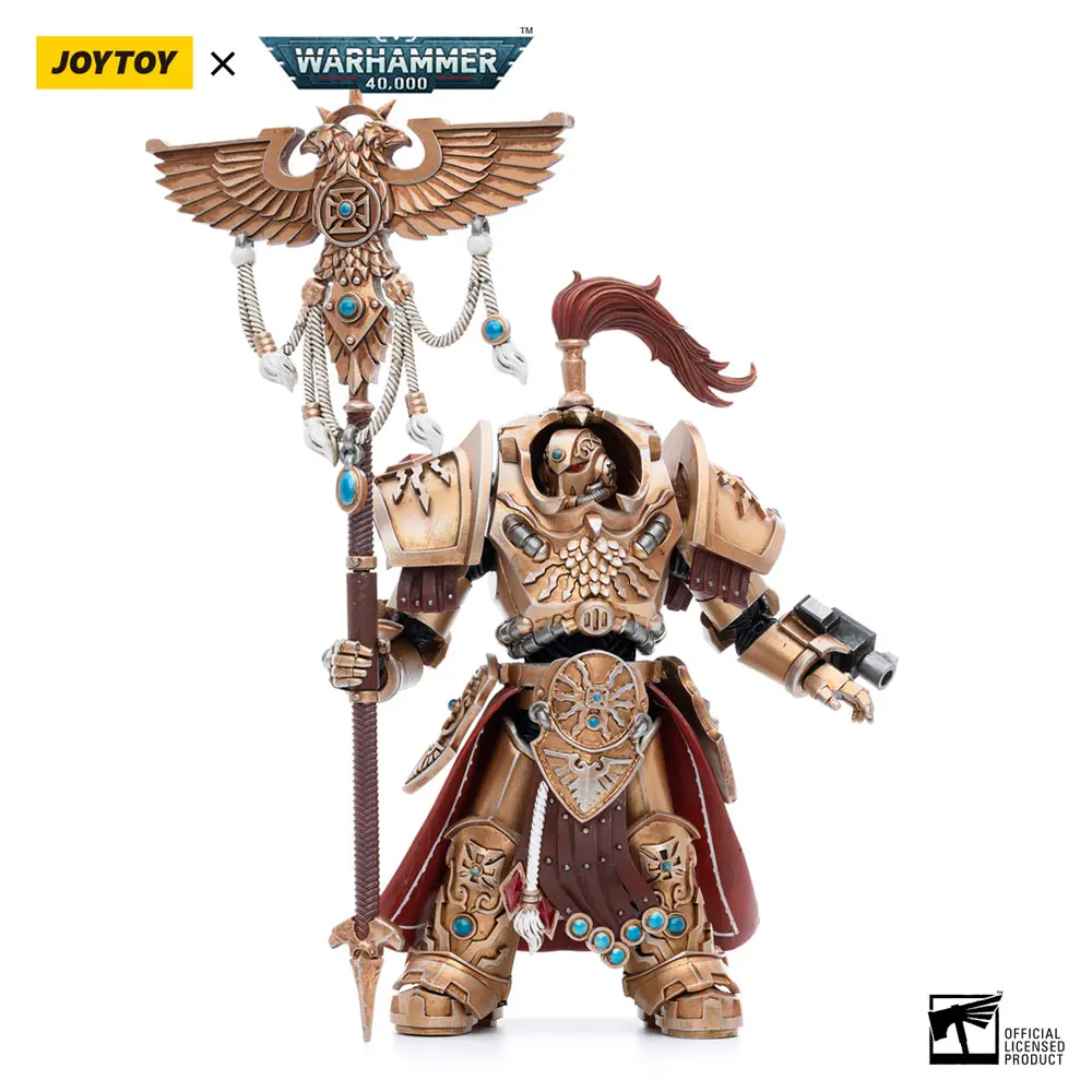 Warhammer 40k Actionfigur 1/18 Adeptus Custodes Vexilus Praetor in Allarus Terminator Armour Phelam Tolguror 14 cm Produktfoto