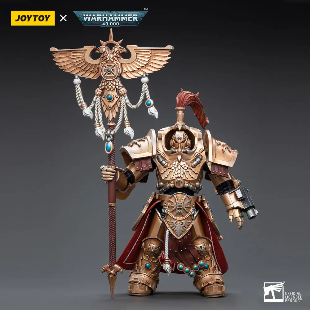 Warhammer 40k Actionfigur 1/18 Adeptus Custodes Vexilus Praetor in Allarus Terminator Armour Phelam Tolguror 14 cm Produktfoto