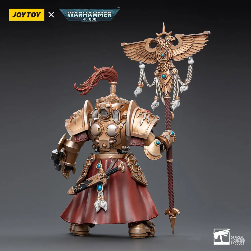 Warhammer 40k Actionfigur 1/18 Adeptus Custodes Vexilus Praetor in Allarus Terminator Armour Phelam Tolguror 14 cm Produktfoto