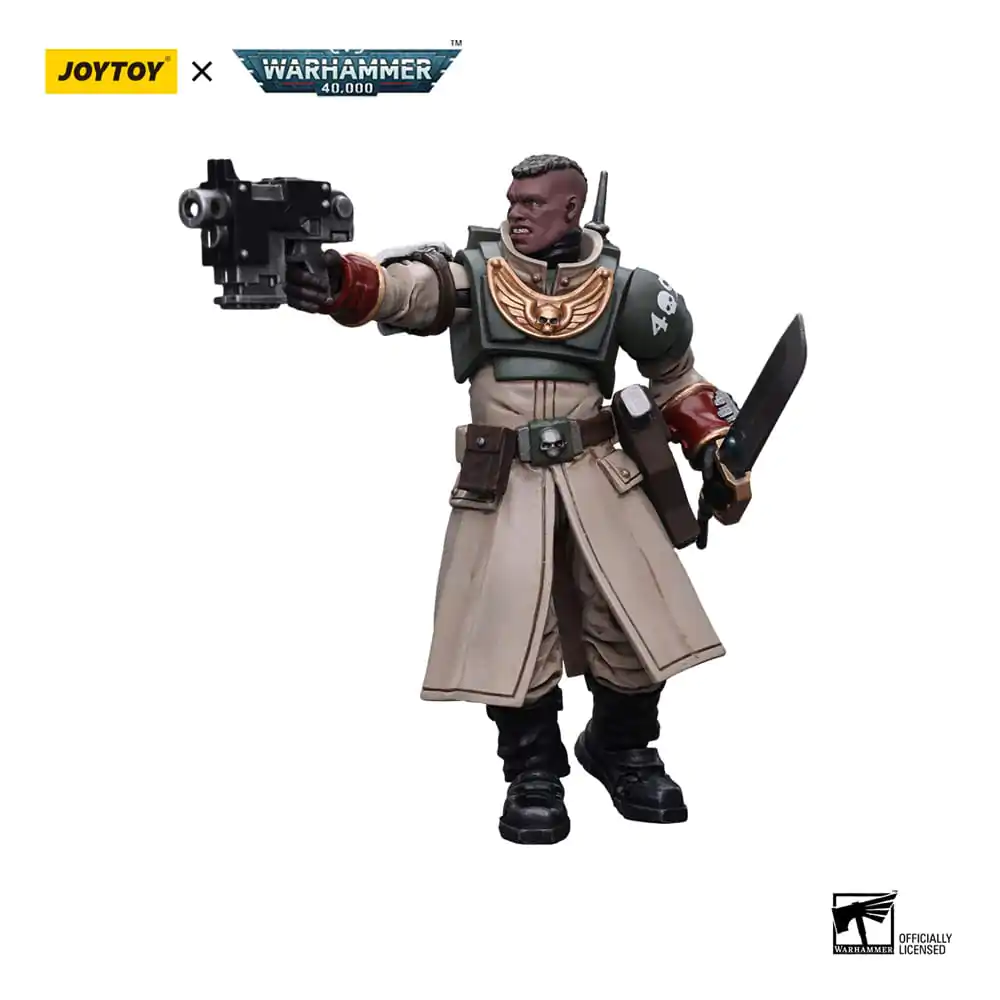 Warhammer 40k Actionfigur 1/18 Astra Militarum Cadian Command Squad Commander with Power Sword 12 cm termékfotó