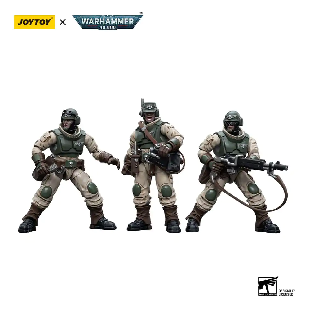 Warhammer 40k Actionfigur 1/18 Astra Militarum Ordnance Team with Bombast Field Gun Artillery 12 cm Produktfoto