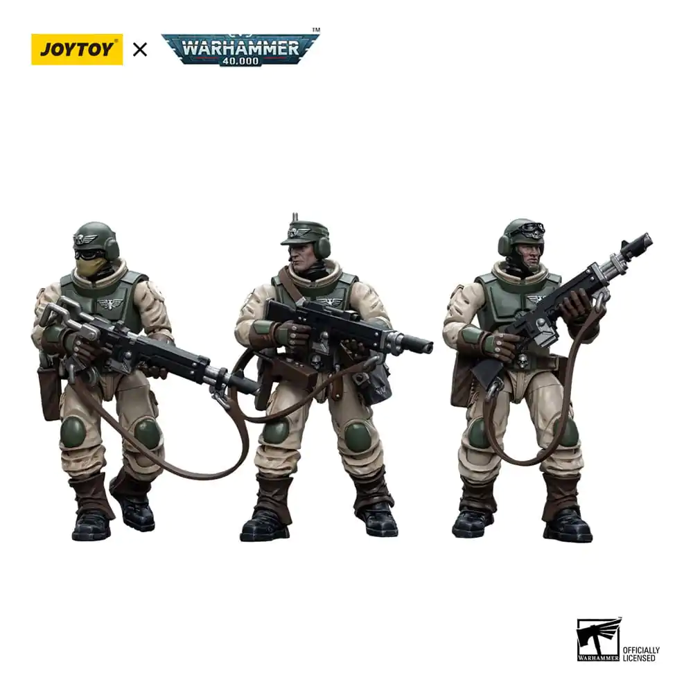 Warhammer 40k Actionfigur 1/18 Astra Militarum Ordnance Team with Malleus Rocket Launcher Ordnance Brigade 12 cm Produktfoto