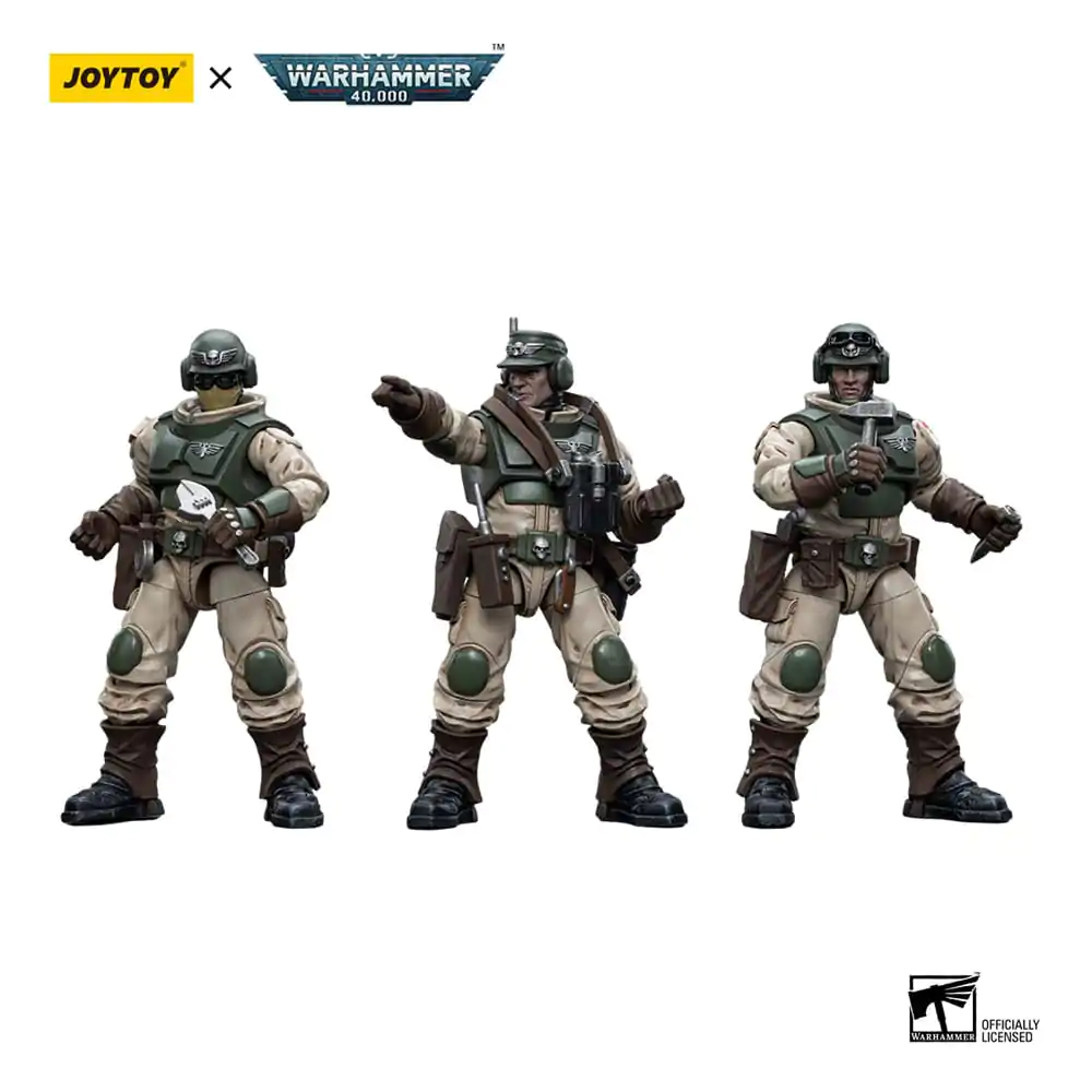 Warhammer 40k Actionfigur 1/18 Astra Militarum Ordnance Team with Malleus Rocket Launcher Ordnance Brigade 12 cm Produktfoto