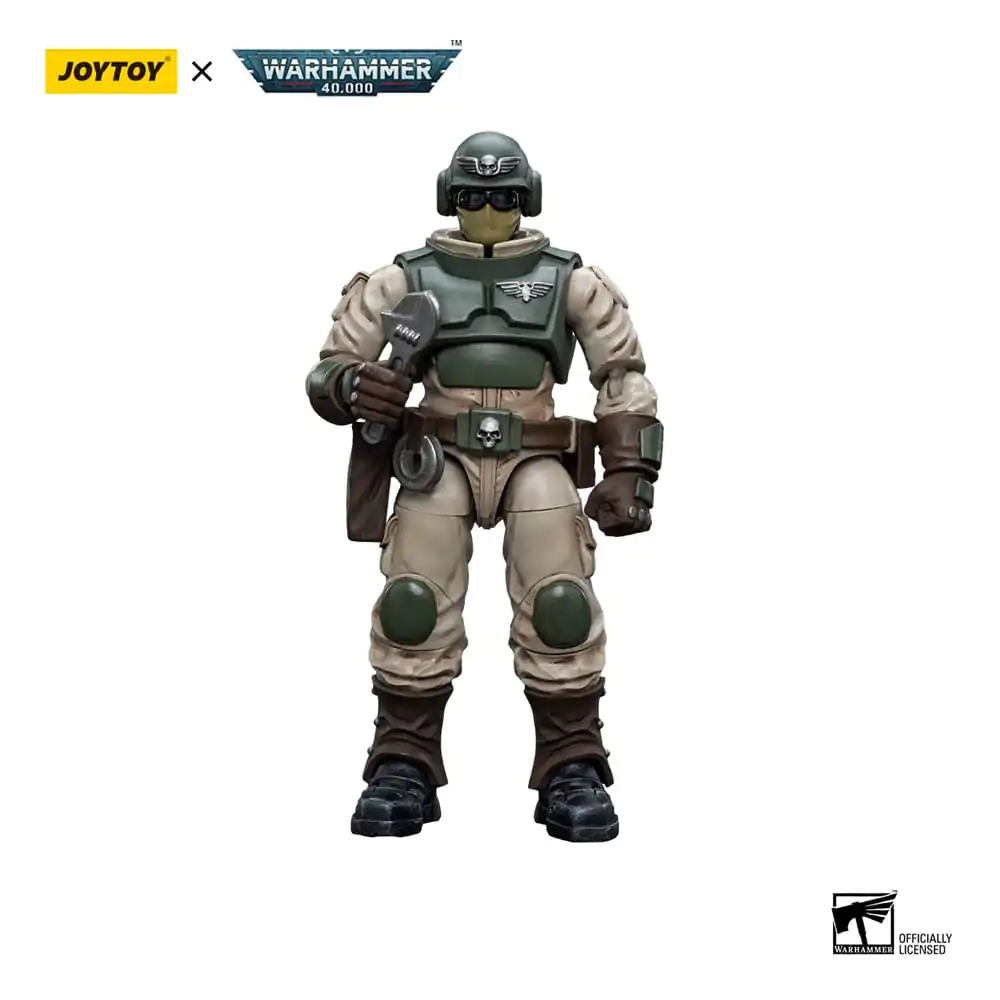 Warhammer 40k Actionfigur 1/18 Astra Militarum Ordnance Team with Malleus Rocket Launcher Ordnance Brigade 12 cm Produktfoto