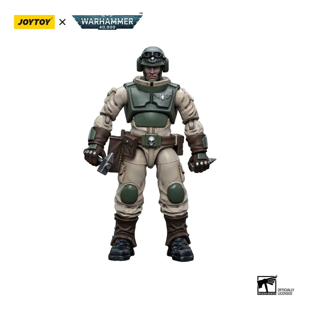Warhammer 40k Actionfigur 1/18 Astra Militarum Ordnance Team with Malleus Rocket Launcher Ordnance Brigade 12 cm Produktfoto