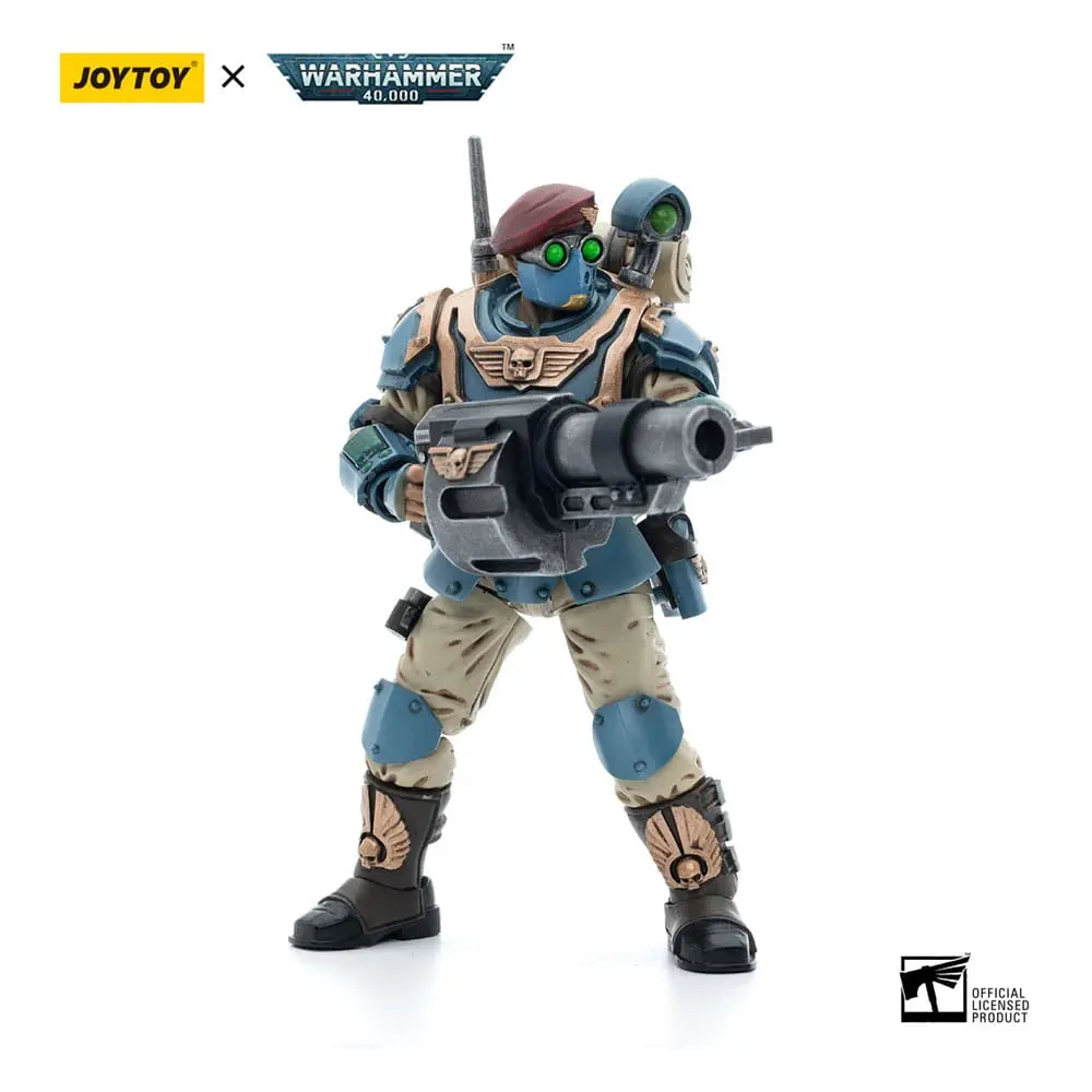 Warhammer 40k Actionfigur 1/18 Astra Militarum Tempestus Scions Command Squad 55th Kappic Eagles Grenadier 12 cm Produktfoto