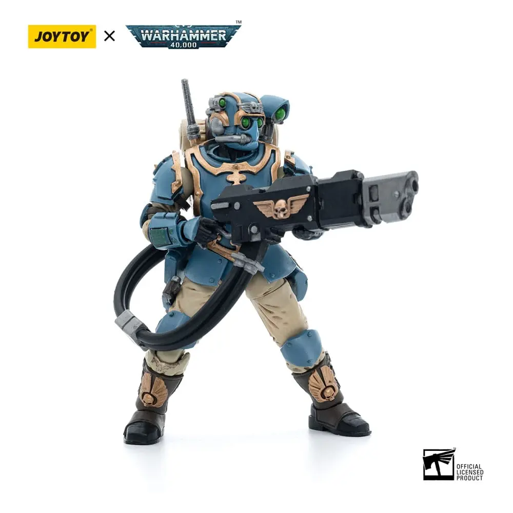 Warhammer 40k Actionfigur 1/18 Astra Militarum Tempestus Scions Squad 55th Kappic Eagles Hot-shot Volley Gunner 12 cm Produktfoto