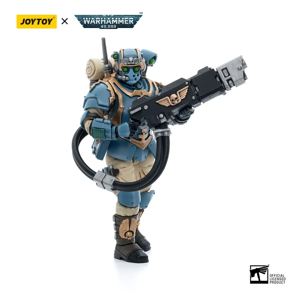 Warhammer 40k Actionfigur 1/18 Astra Militarum Tempestus Scions Squad 55th Kappic Eagles Hot-shot Volley Gunner 12 cm Produktfoto