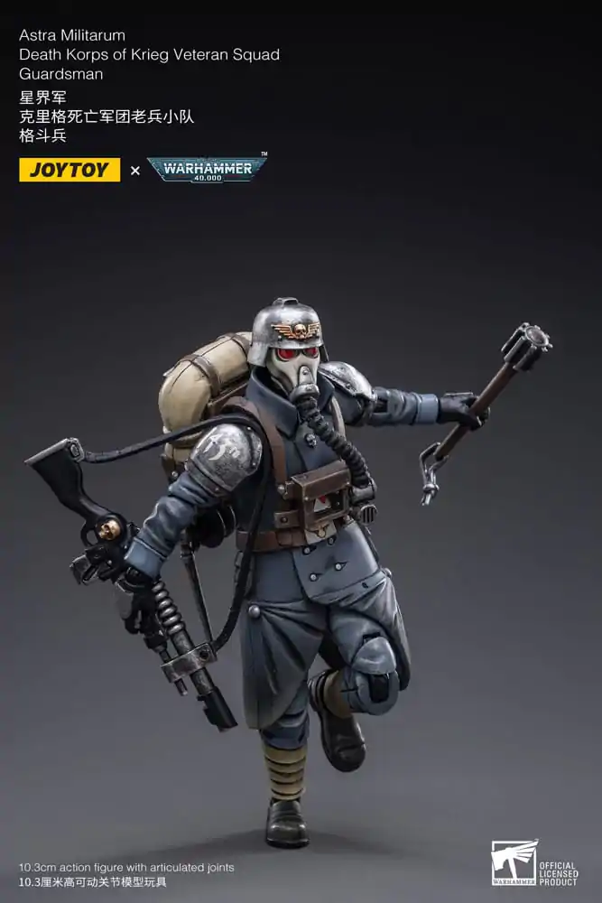 Warhammer 40k Actionfigur 1/18 Astra MilitarumDeath Korps of Krieg Veteran Squad Guardsman 11 cm Produktfoto