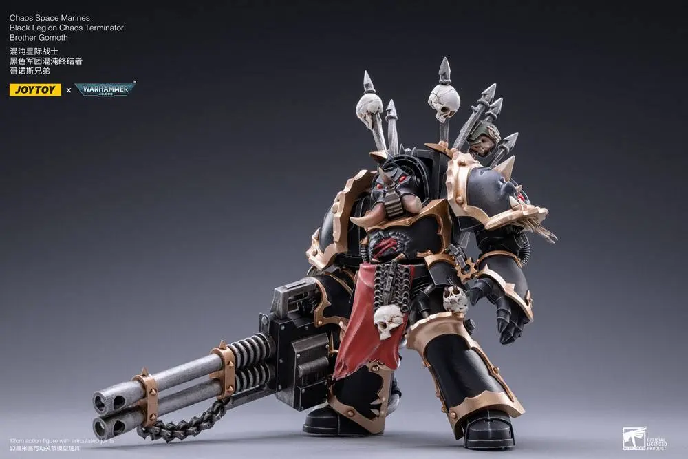 Warhammer 40k Actionfigur 1/18 Black Legion Brother Gornoth 17 cm Produktfoto