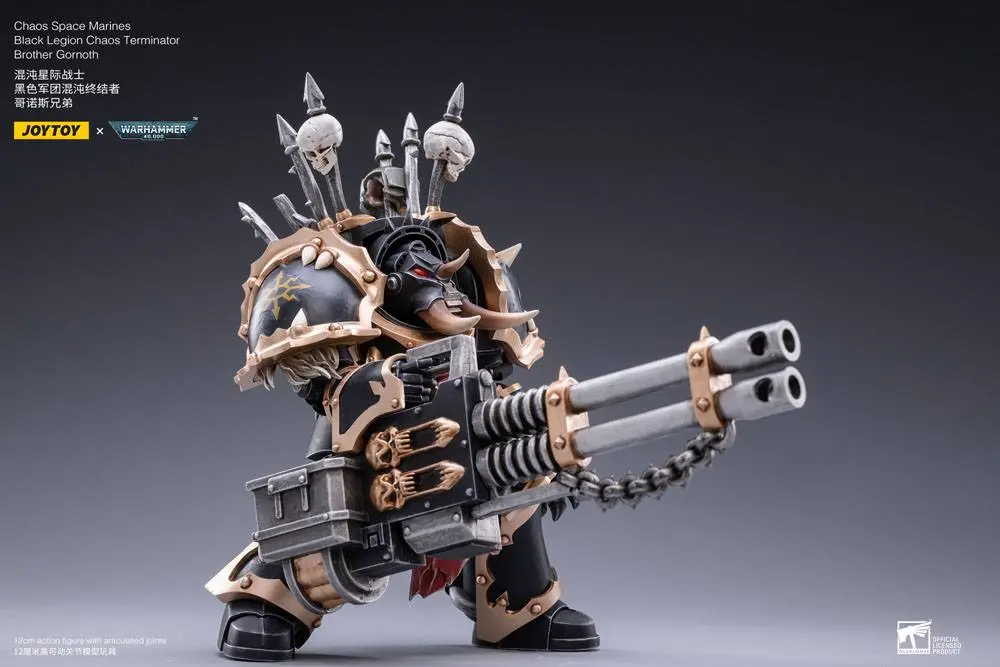 Warhammer 40k Actionfigur 1/18 Black Legion Brother Gornoth 17 cm Produktfoto