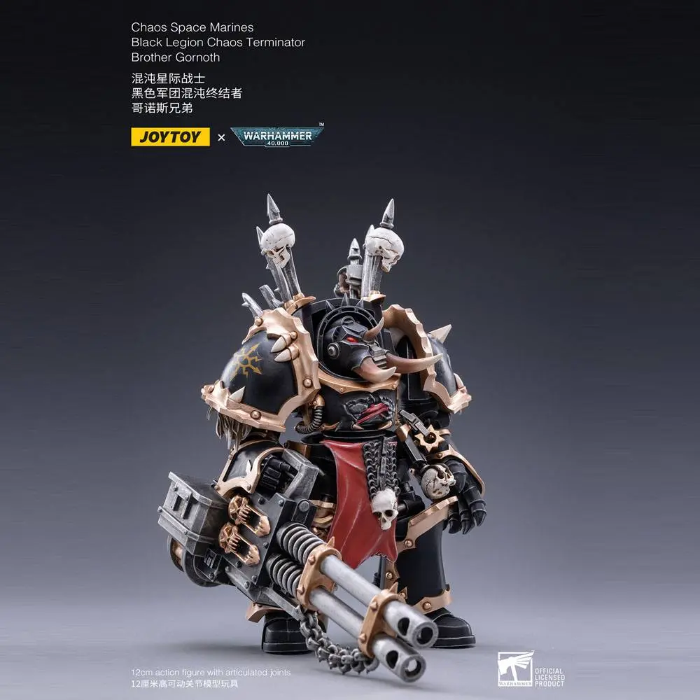 Warhammer 40k Actionfigur 1/18 Black Legion Brother Gornoth 17 cm Produktfoto