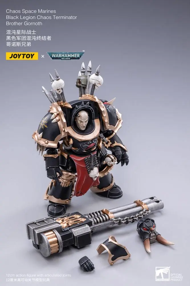 Warhammer 40k Actionfigur 1/18 Black Legion Brother Gornoth 17 cm Produktfoto