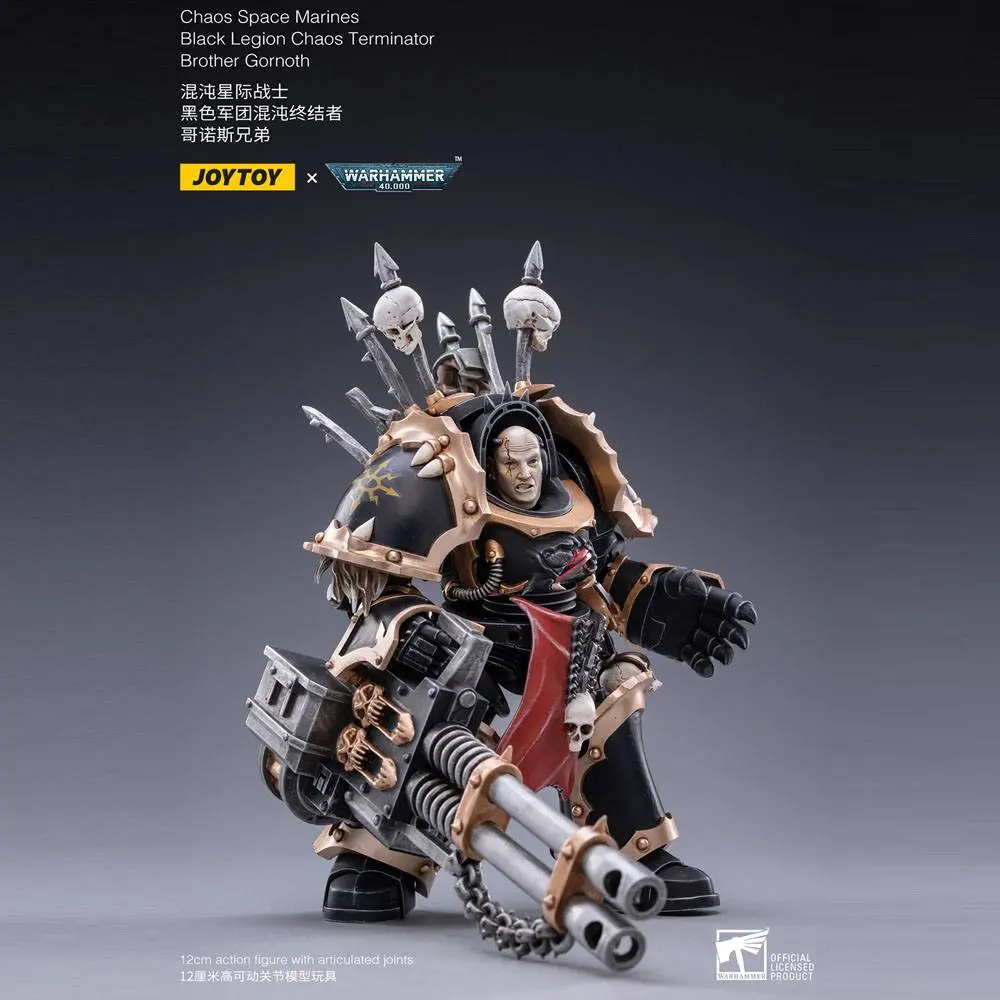 Warhammer 40k Actionfigur 1/18 Black Legion Brother Gornoth 17 cm Produktfoto