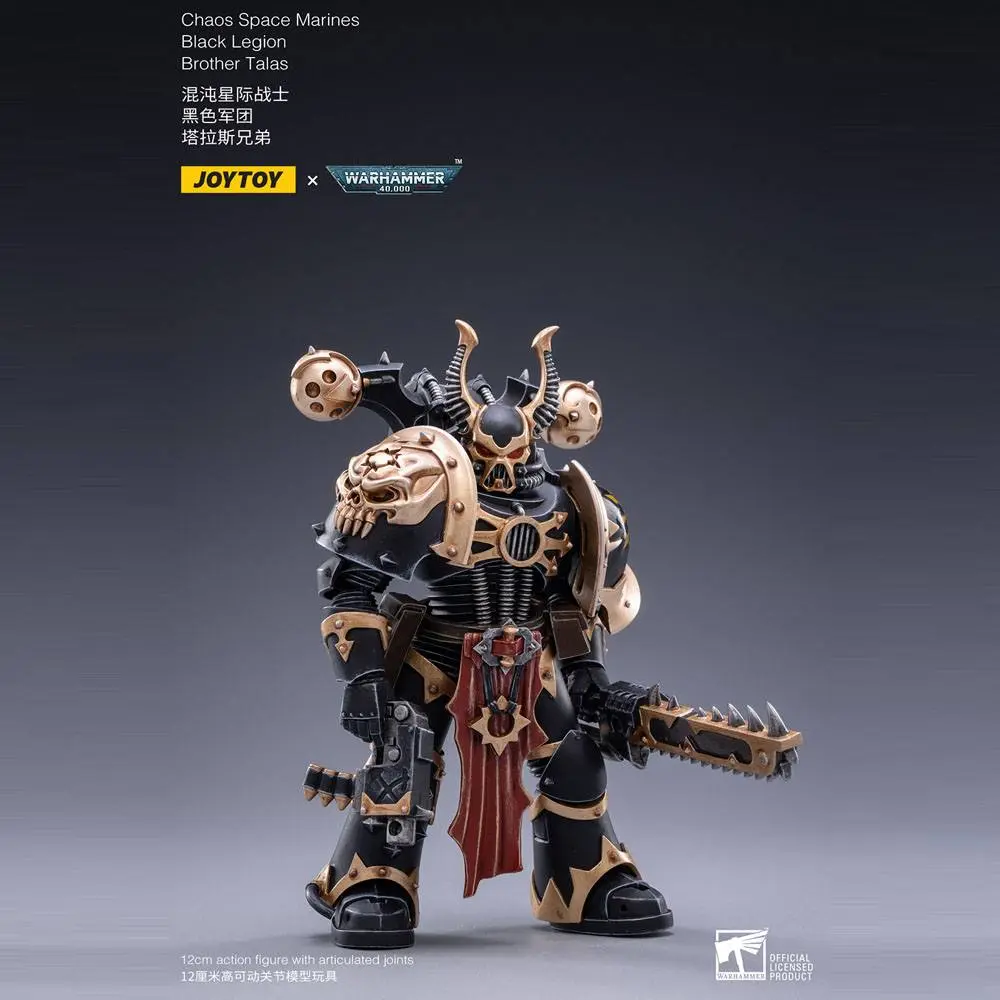 Warhammer 40k Actionfigur 1/18 Black Legion Brother Talas 14 cm Produktfoto
